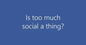 Why too many social media accounts are a bad thing